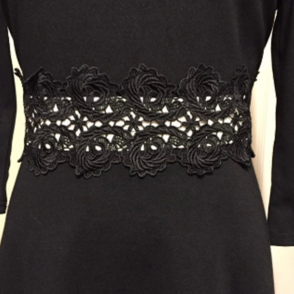 Homeyee Elegant Cocktail Dress with Lace Trim - Picture 6 of 16